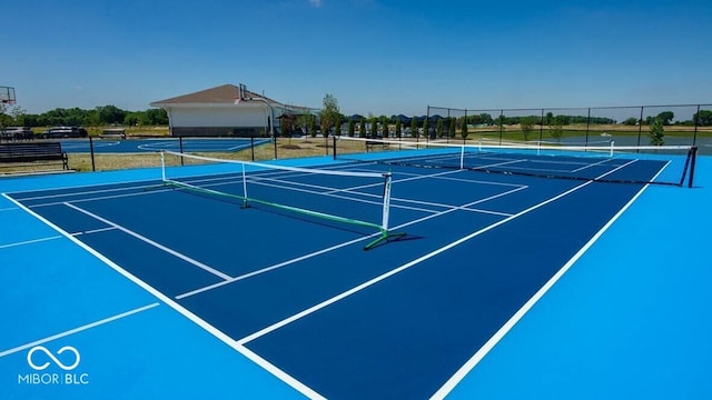 2892 Maricopa Blvd, Whitestown, IN 46075 - view of tennis court featuring community basketball court