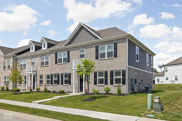 2892 Maricopa Blvd, Whitestown, IN 46075 - view of front facade with a front lawn and brick siding