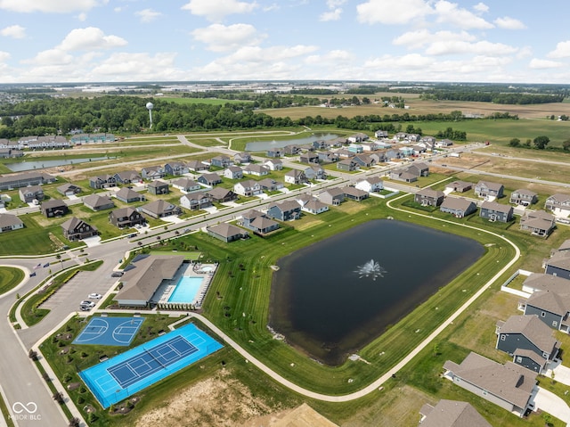 2892 Maricopa Blvd, Whitestown, IN 46075 - aerial view of property and surrounding area with a nearby body of water and nearby suburban area