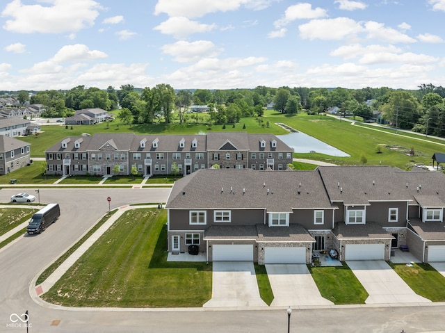 2892 Maricopa Blvd, Whitestown, IN 46075 - aerial view of residential area featuring a large body of water and a tree filled landscape