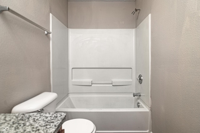 8030 Cork Bend Ln, Indianapolis, IN 46239 - full bathroom with toilet, tub / shower combination, and vanity