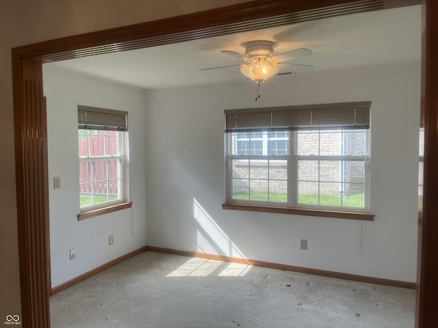 5632 Spring Mist Cir, Indianapolis, IN 46237 - carpeted empty room featuring ceiling fan and baseboards