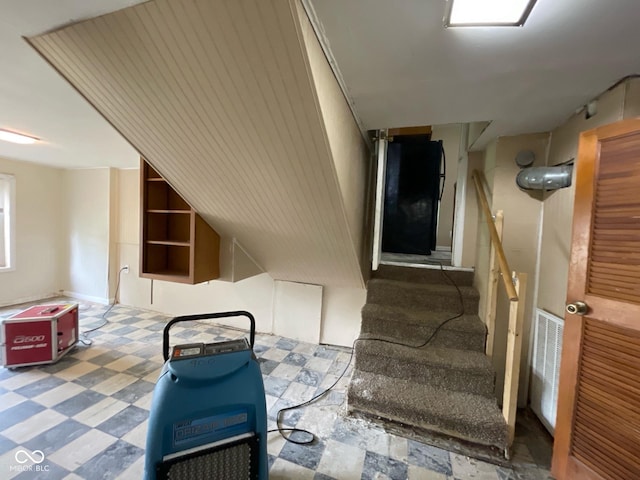 1749 N Graham Ave, Indianapolis, IN 46218 - stairs featuring tile patterned floors