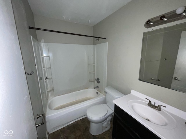 9045 Stardust Dr, Indianapolis, IN 46229 - full bathroom featuring shower / bath combination and vanity