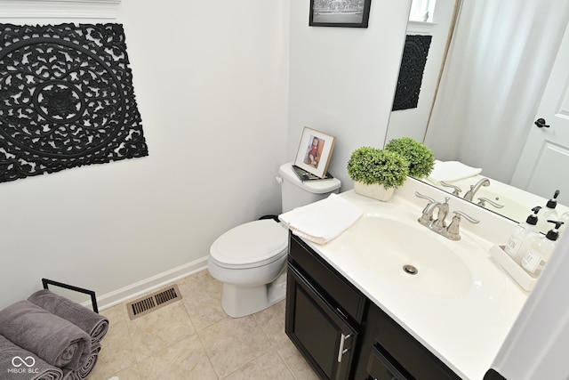 13616 Whitten Dr N, Fishers, IN 46037 - half bathroom featuring vanity and tile patterned flooring