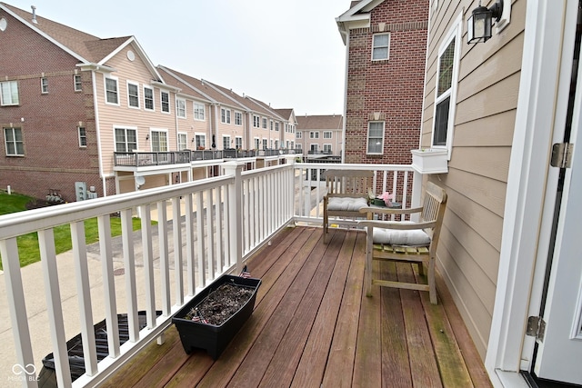 13616 Whitten Dr N, Fishers, IN 46037 - deck featuring a residential view