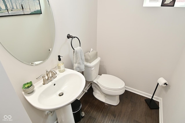 13616 Whitten Dr N, Fishers, IN 46037 - bathroom featuring wood finished floors and toilet