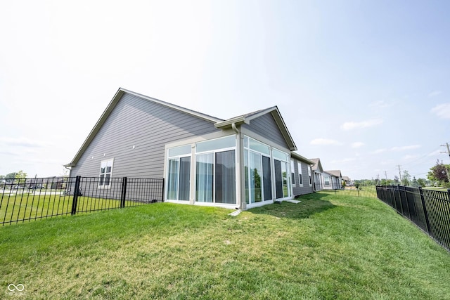 9671 Holborn Ave, Mccordsville, IN 46055 - rear view of house with a fenced backyard