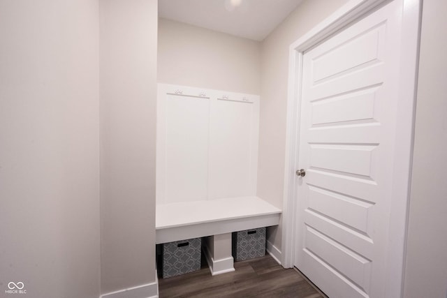 9671 Holborn Ave, Mccordsville, IN 46055 - mudroom featuring dark wood-style flooring and baseboards