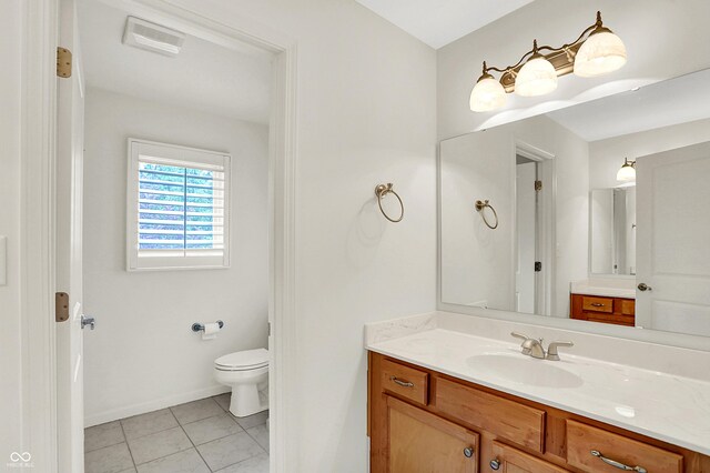 4810 Crystal River Ct, Indianapolis, IN 46240 - bathroom with vanity and tile patterned flooring