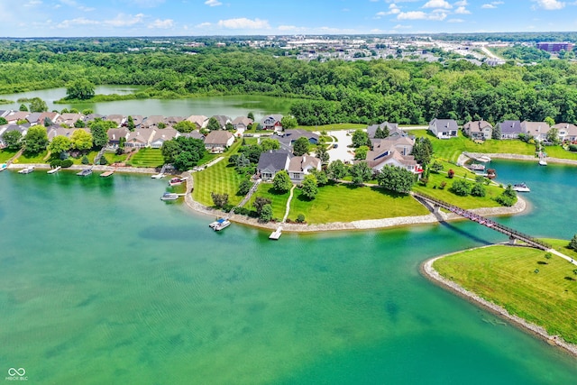 4810 Crystal River Ct, Indianapolis, IN 46240 - aerial view of residential area featuring a nearby body of water