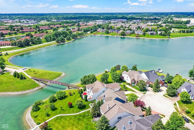 4810 Crystal River Ct, Indianapolis, IN 46240 - aerial perspective of suburban area with a nearby body of water