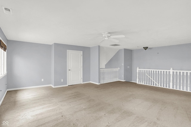 4810 Crystal River Ct, Indianapolis, IN 46240 - empty room featuring ceiling fan and carpet floors
