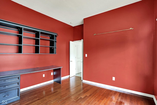 4810 Crystal River Ct, Indianapolis, IN 46240 - unfurnished office with wood finished floors and built in desk