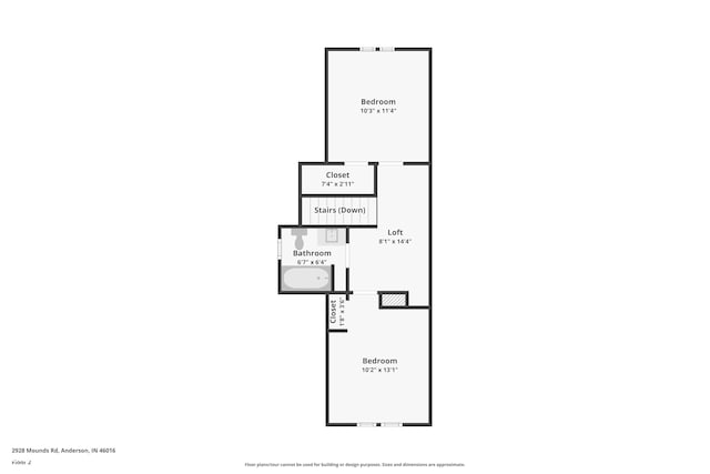 2928 Mounds Rd, Anderson, IN 46016 - view of home floor plan
