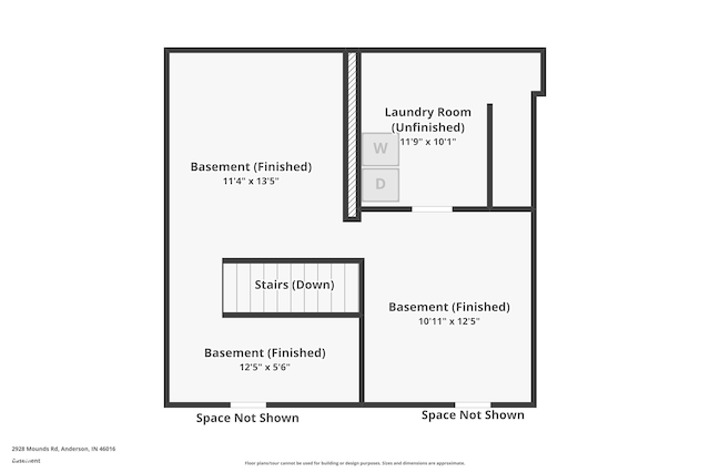 2928 Mounds Rd, Anderson, IN 46016 - view of home floor plan