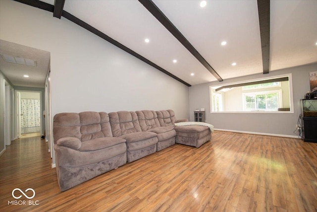 640 Shady Creek Ct, Greenwood, IN 46142 - living area with wood finished floors, baseboards, and recessed lighting