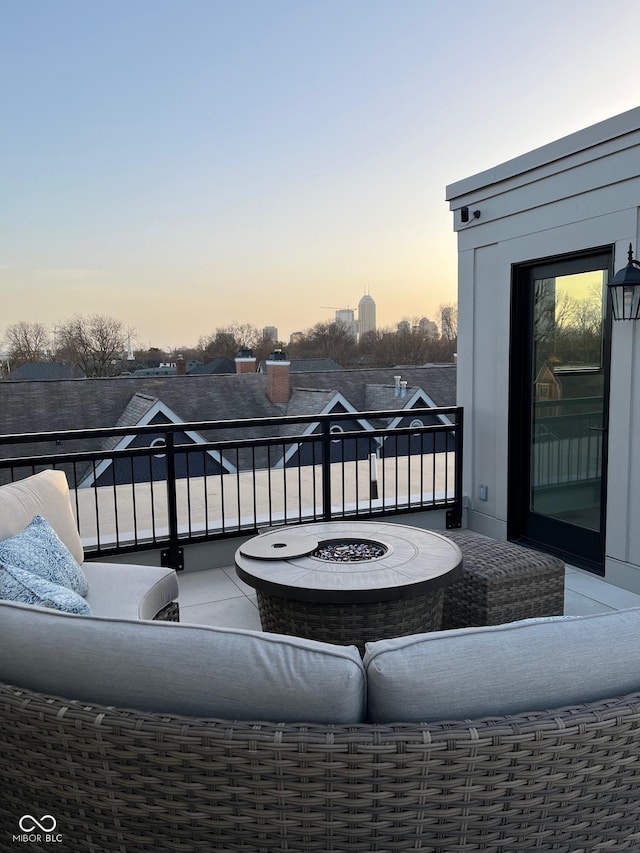 711 E 16th St, Indianapolis, IN 46202 - patio / terrace featuring a fire pit