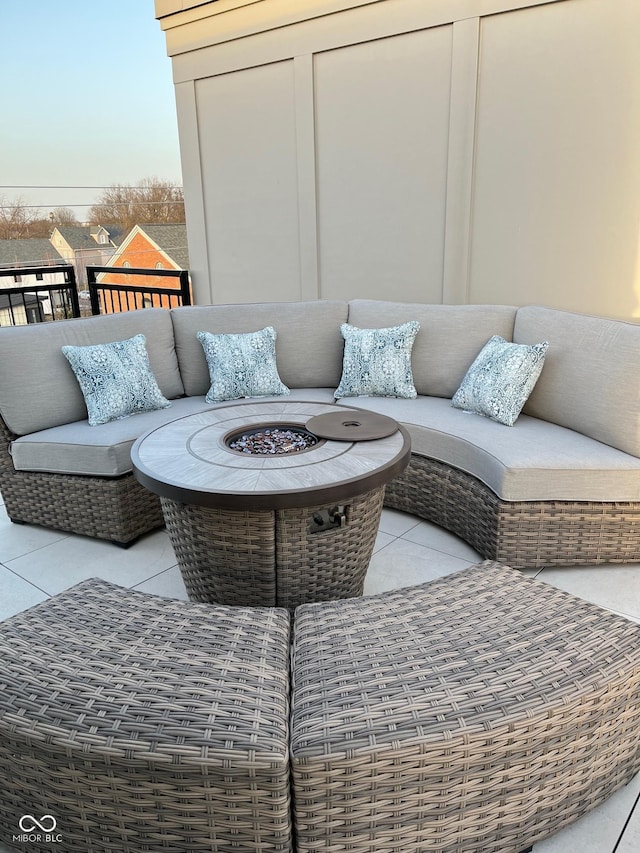 711 E 16th St, Indianapolis, IN 46202 - view of patio with a fire pit