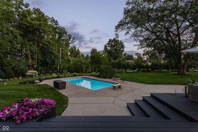 3549 W 131st St, Carmel, IN 46032 - swimming pool with a patio and a yard