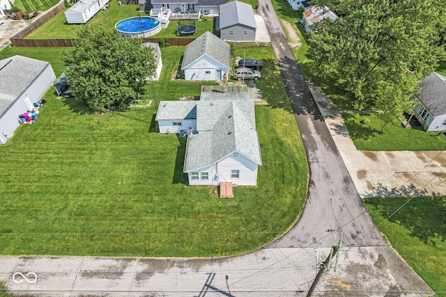 9290 Vine St, Manilla, IN 46150 - aerial view of property and surrounding area with a pool area