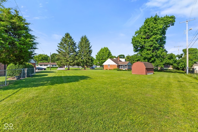 1010 Maple St, Greenwood, IN 46142 - view of yard featuring a shed