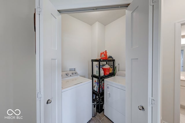 59 Manchester Dr, Trafalgar, IN 46181 - laundry room featuring separate washer and dryer