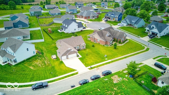 59 Manchester Dr, Trafalgar, IN 46181 - aerial perspective of suburban area