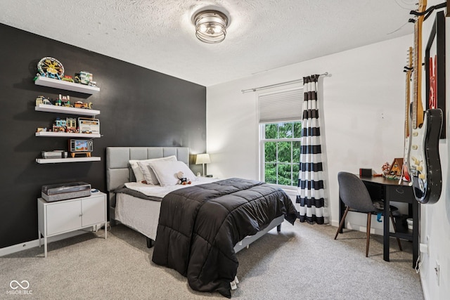 1345 Lewiston Dr, Westfield, IN 46074 - bedroom with carpet and a textured ceiling