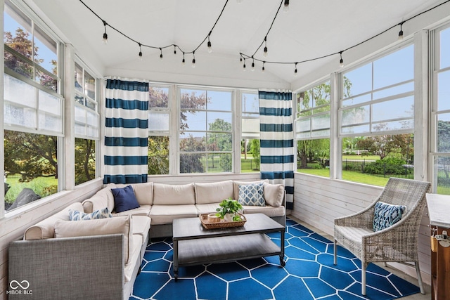 1345 Lewiston Dr, Westfield, IN 46074 - sunroom / solarium with outdoor lounge area and track lighting