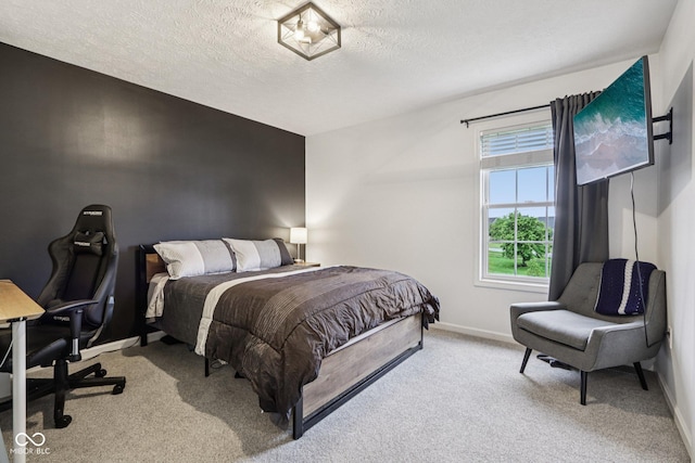 1345 Lewiston Dr, Westfield, IN 46074 - carpeted bedroom featuring a textured ceiling and an office area