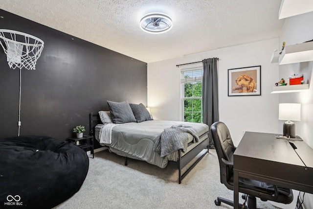 1345 Lewiston Dr, Westfield, IN 46074 - bedroom featuring light colored carpet and a textured ceiling