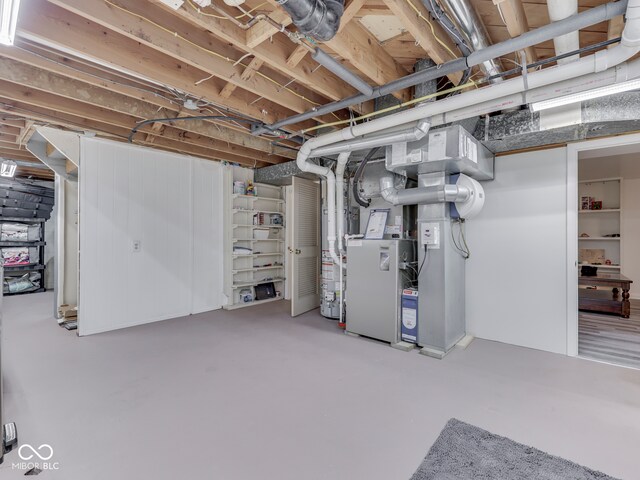 1504 Mcclure Rd, Columbus, IN 47201 - view of unfinished basement