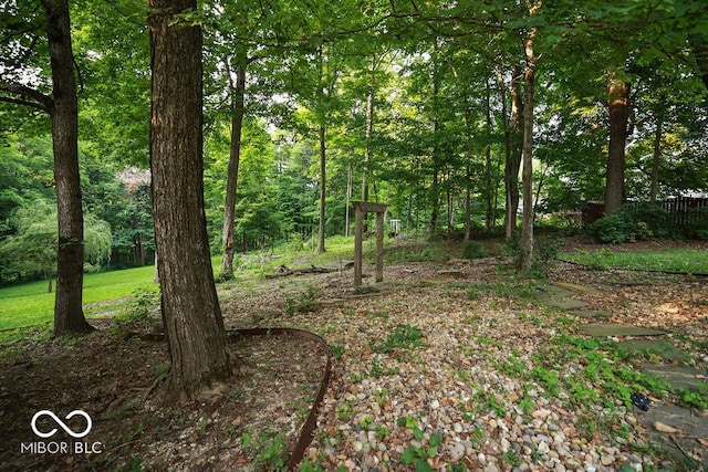 5109 N Weathers Ct, Bloomington, IN 47404 - view of yard featuring a view of trees