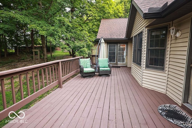 5109 N Weathers Ct, Bloomington, IN 47404 - view of wooden deck