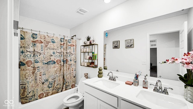 8690 Lester Pl, Pendleton, IN 46064 - bathroom with double vanity and shower / tub combo