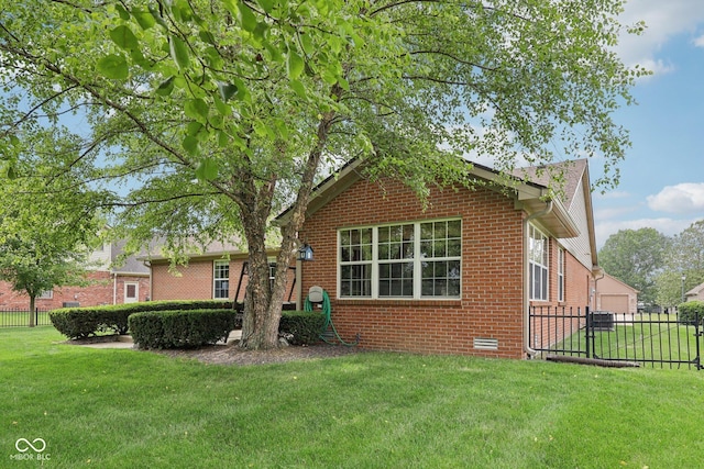 3571 S Cedar Creek Ln, New Palestine, IN 46163 - bungalow-style home featuring brick siding and crawl space