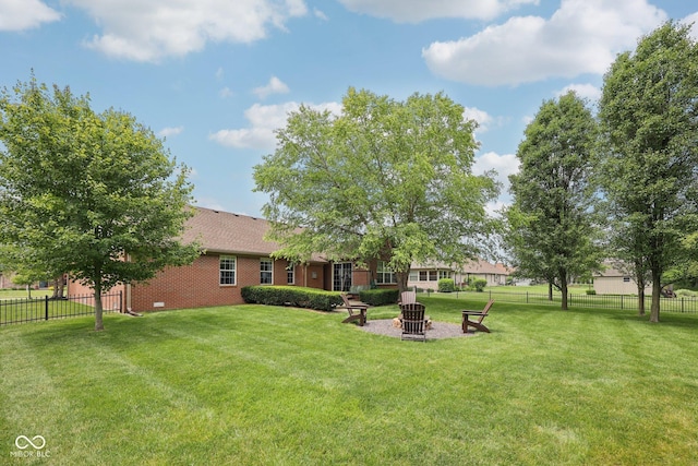 3571 S Cedar Creek Ln, New Palestine, IN 46163 - view of yard