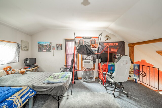450 Columbia Ave, Tipton, IN 46072 - carpeted bedroom featuring lofted ceiling