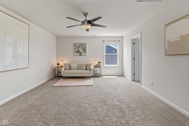 10112 Gallop Ln, Fishers, IN 46040 - living room with carpet and a ceiling fan