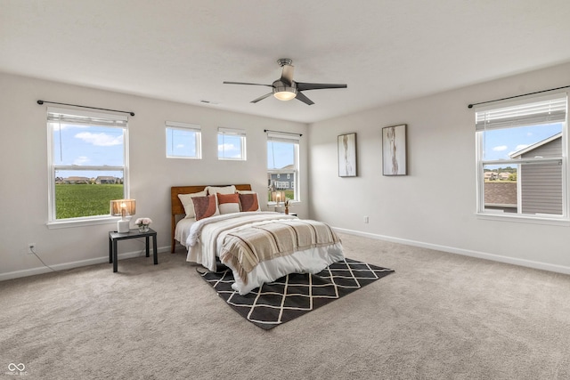 10112 Gallop Ln, Fishers, IN 46040 - bedroom featuring carpet flooring and a ceiling fan