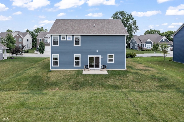 10112 Gallop Ln, Fishers, IN 46040 - back of property featuring a patio area, a residential view, and a yard