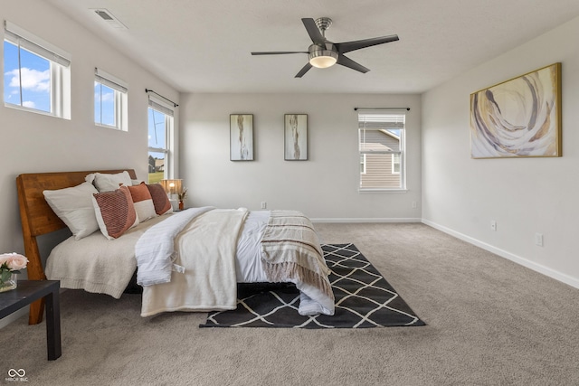 10112 Gallop Ln, Fishers, IN 46040 - carpeted bedroom featuring baseboards and ceiling fan
