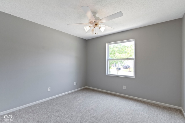 3423 Summer Breeze Cir, Indianapolis, IN 46239 - carpeted spare room featuring ceiling fan and a textured ceiling