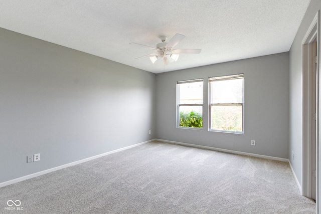 3423 Summer Breeze Cir, Indianapolis, IN 46239 - empty room featuring carpet, a ceiling fan, and a textured ceiling