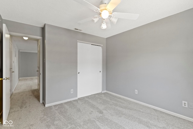 3423 Summer Breeze Cir, Indianapolis, IN 46239 - unfurnished bedroom with carpet flooring, a closet, and a ceiling fan