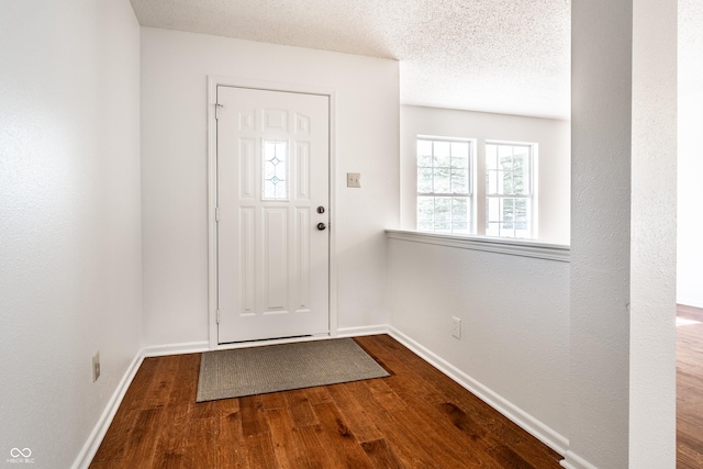 10216 Hatherley Way, Fishers, IN 46037 - foyer entrance featuring wood finished floors and a textured ceiling