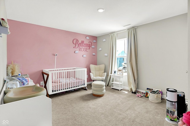 741 Scarsdale Ln, Danville, IN 46122 - carpeted bedroom with a nursery area and baseboards