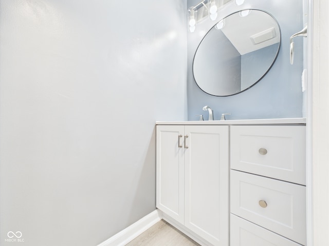 2126 Tartan Rd, Anderson, IN 46012 - bathroom with vanity and baseboards