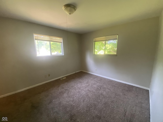 667 E Edgewood Ave, Indianapolis, IN 46227 - unfurnished room featuring plenty of natural light and dark colored carpet
